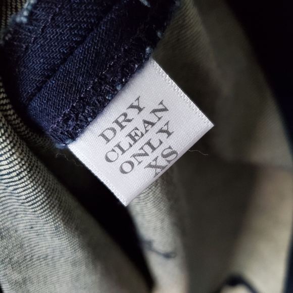 Tish Cox Denim Frayed Deb Sleeveless Dress - Picture 9 of 9